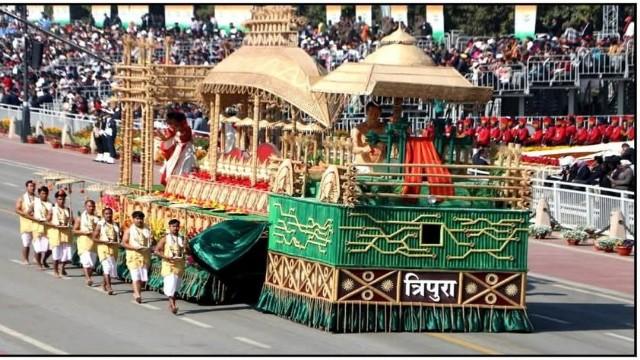 Tripura Tableau on R-Day parade won the 2nd spot. 